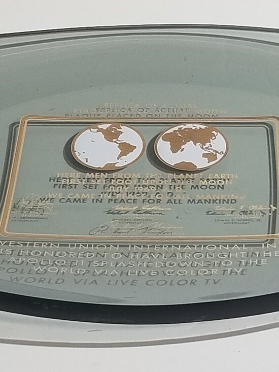 Western Union Other - Vintage Apollo 11 Moon Landing Western Union Commemorative Dish 1969 NASA